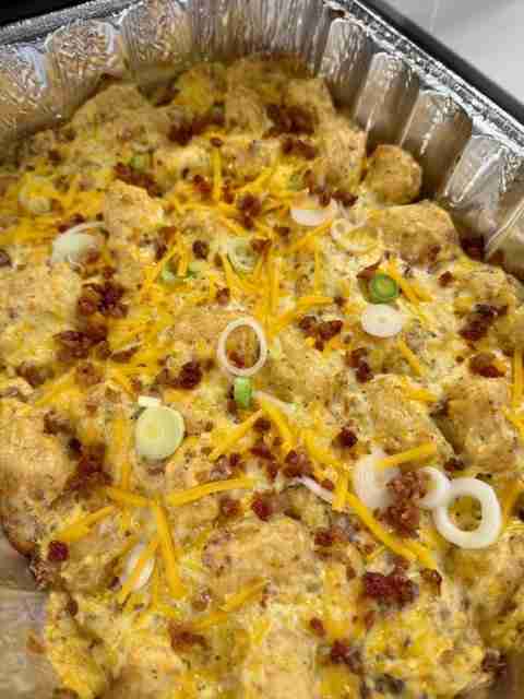 Cheesy Tater Tot Casserole with Bacon, Ranch & Cheddar