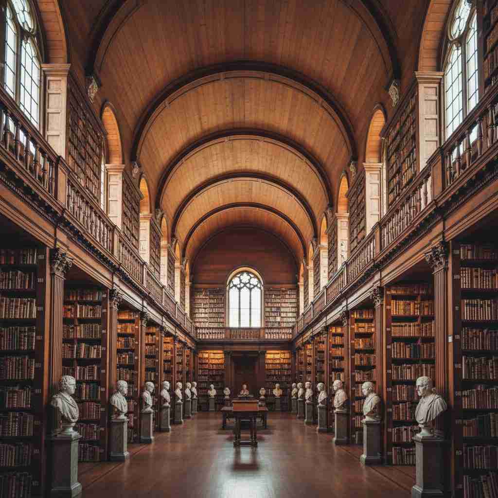 image of trinity college library
