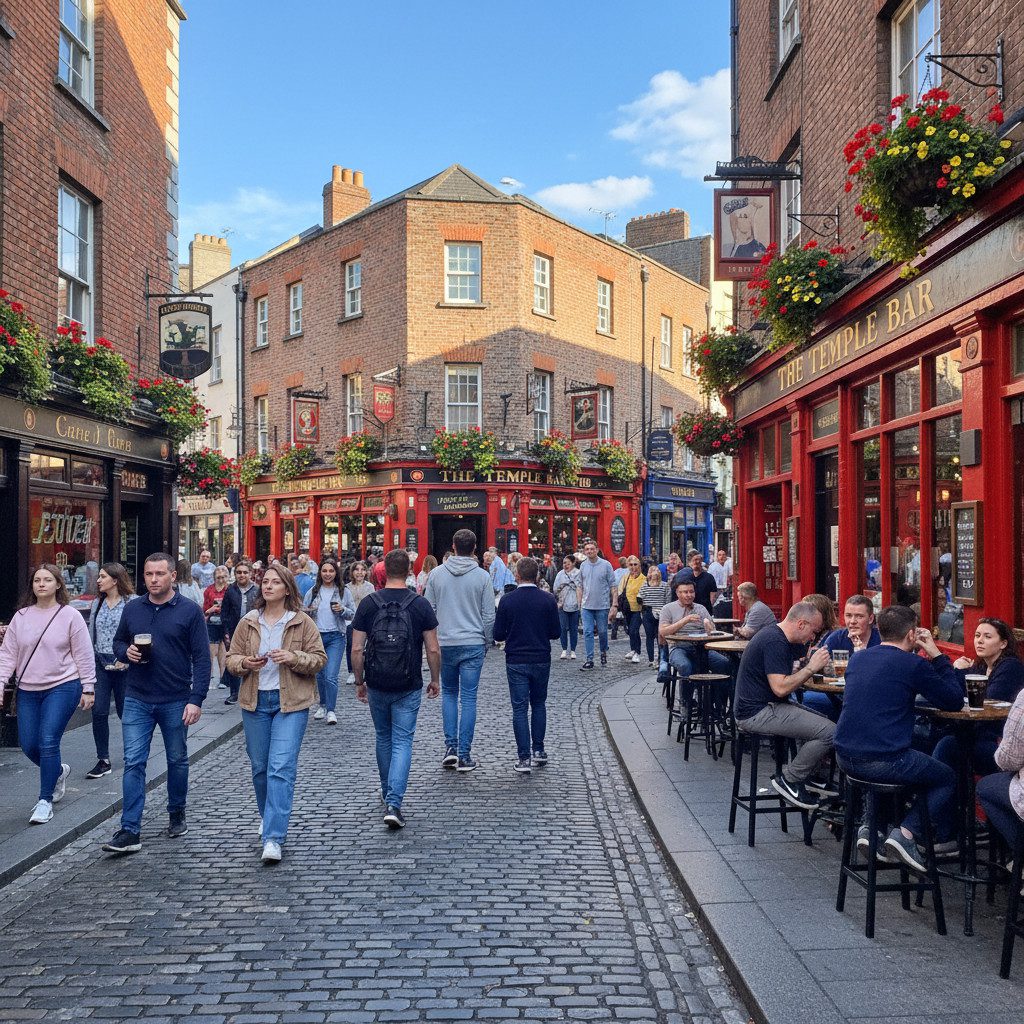 image of temple bar area in daylight